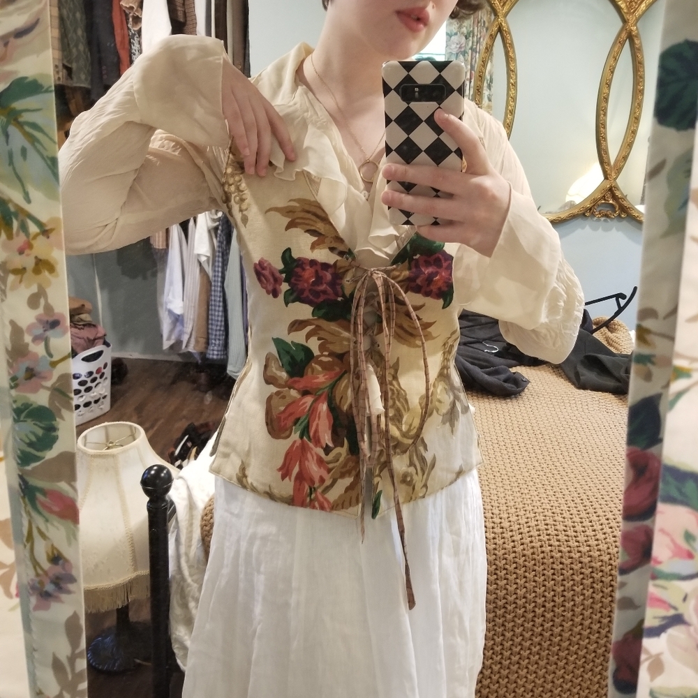 Vintage Cottagecore Reversible Vest